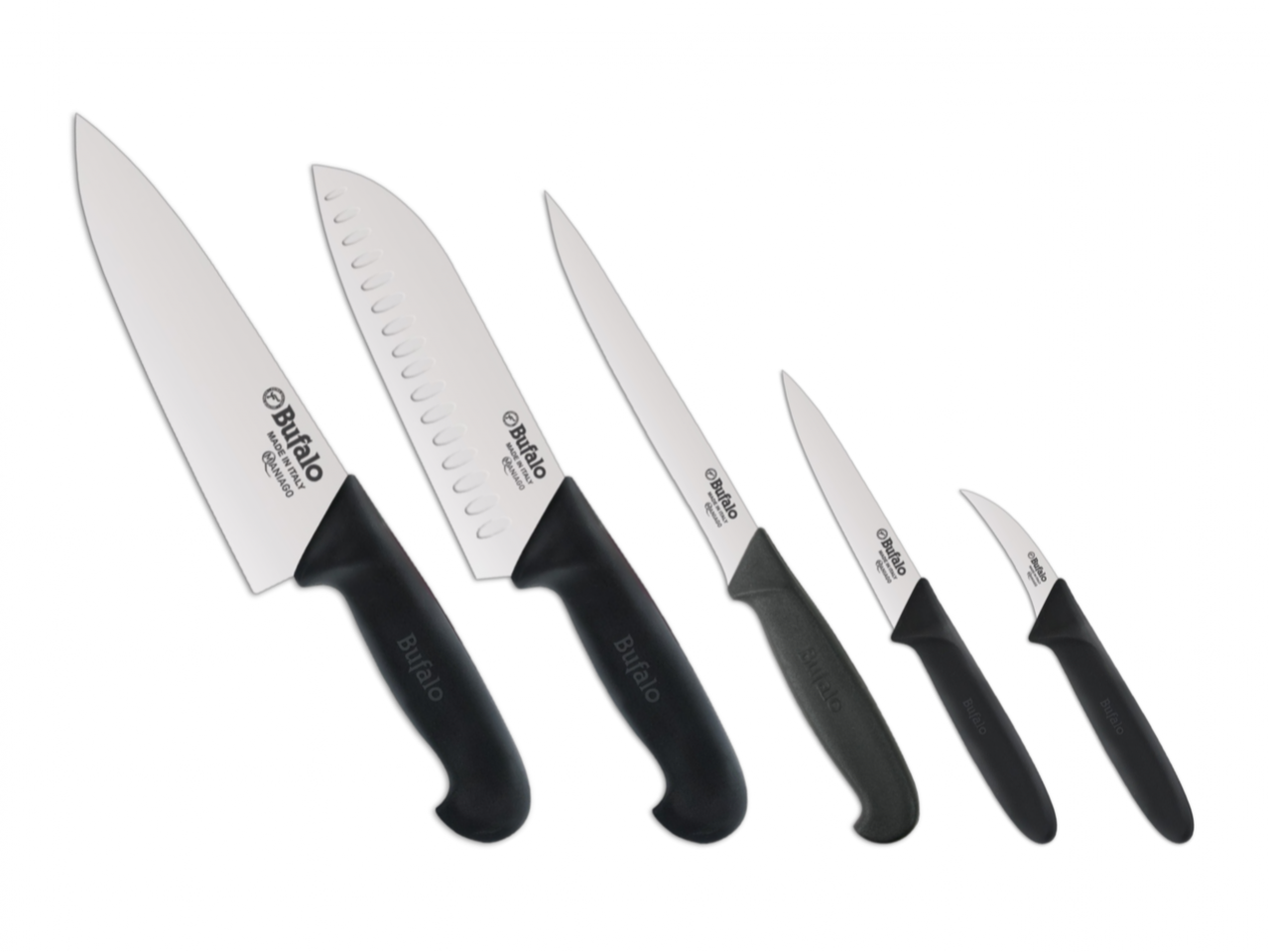 Set di Coltelli da Cuoco Bufalo, Kit coltelli 5 pezzi
